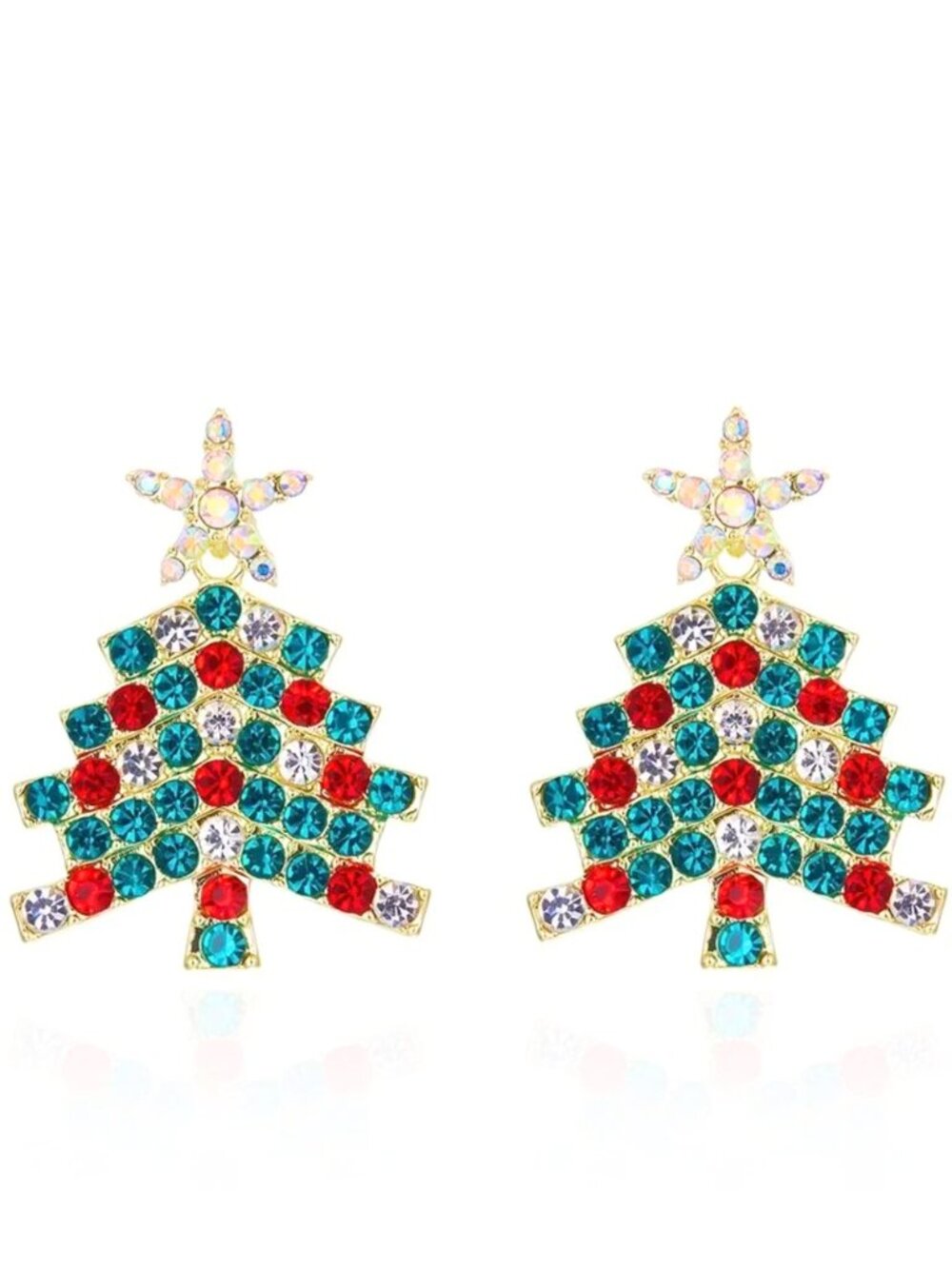 Christmas Earrings-"Drawing from the Tree of Purity and Peace Christmas Tree"